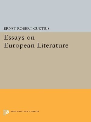 cover image of Essays on European Literature